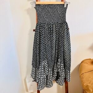 Anthropologie Akemi + Kin Black and White Ruffle Skirt